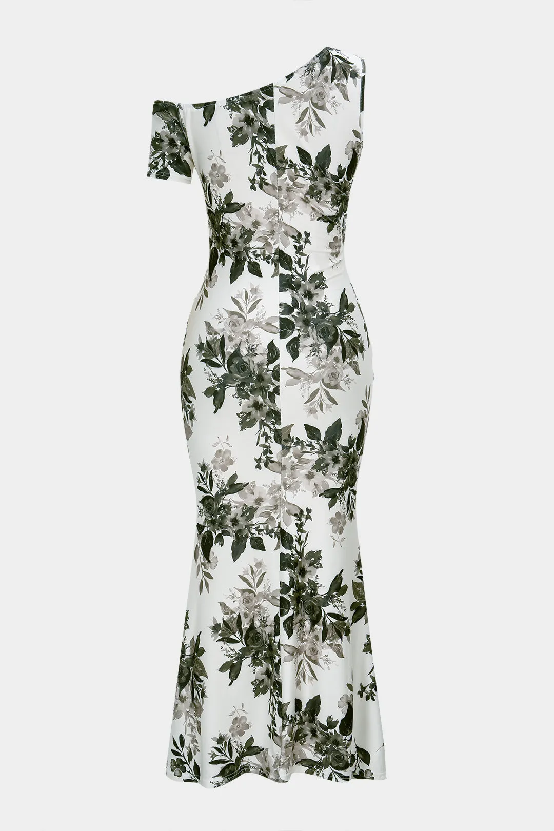 Floral Print One Shoulder Sleeveless Maxi Dress sold by Micas product image thumbnail 2