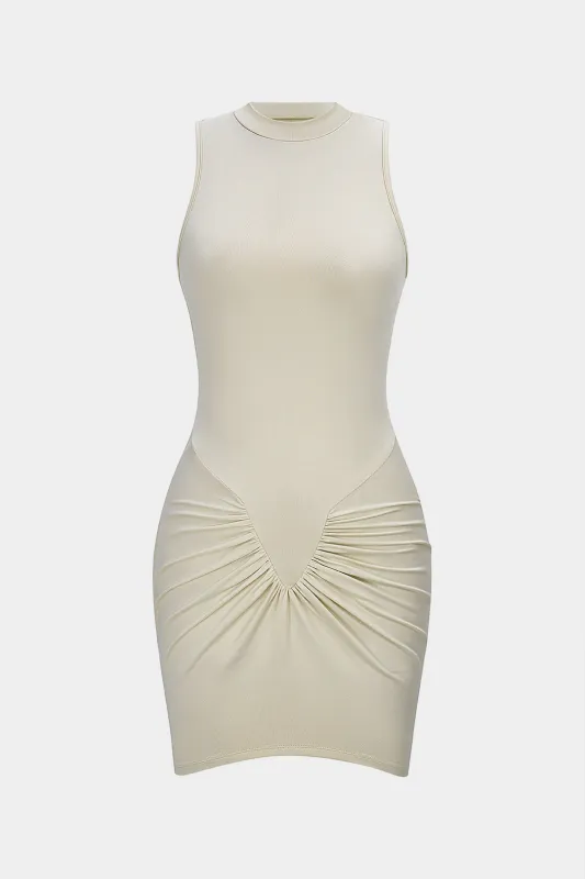 Ruched Sleeveless Midi Dress sold by Micas