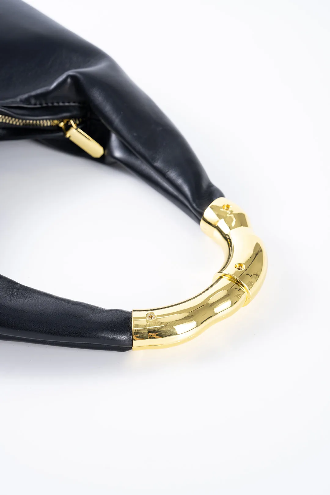 Faux Leather Metal Handheld Shoulder Bag sold by Micas product image thumbnail 4