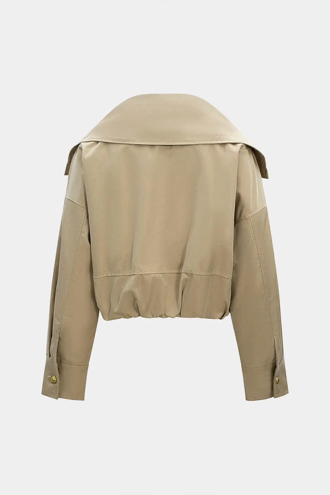 Lapel Zipper Cropped Jacket sold by Micas product image thumbnail 2