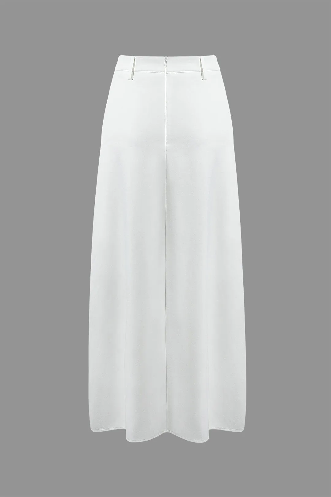 Solid Zipper Low Waist Skirt sold by Micas product image thumbnail 2