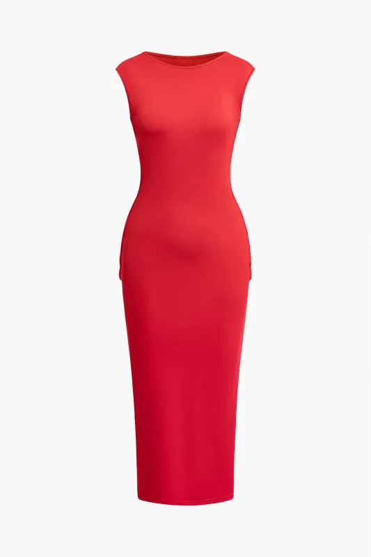 Backless Cut Out Sleeveless Maxi Dress sold by Micas