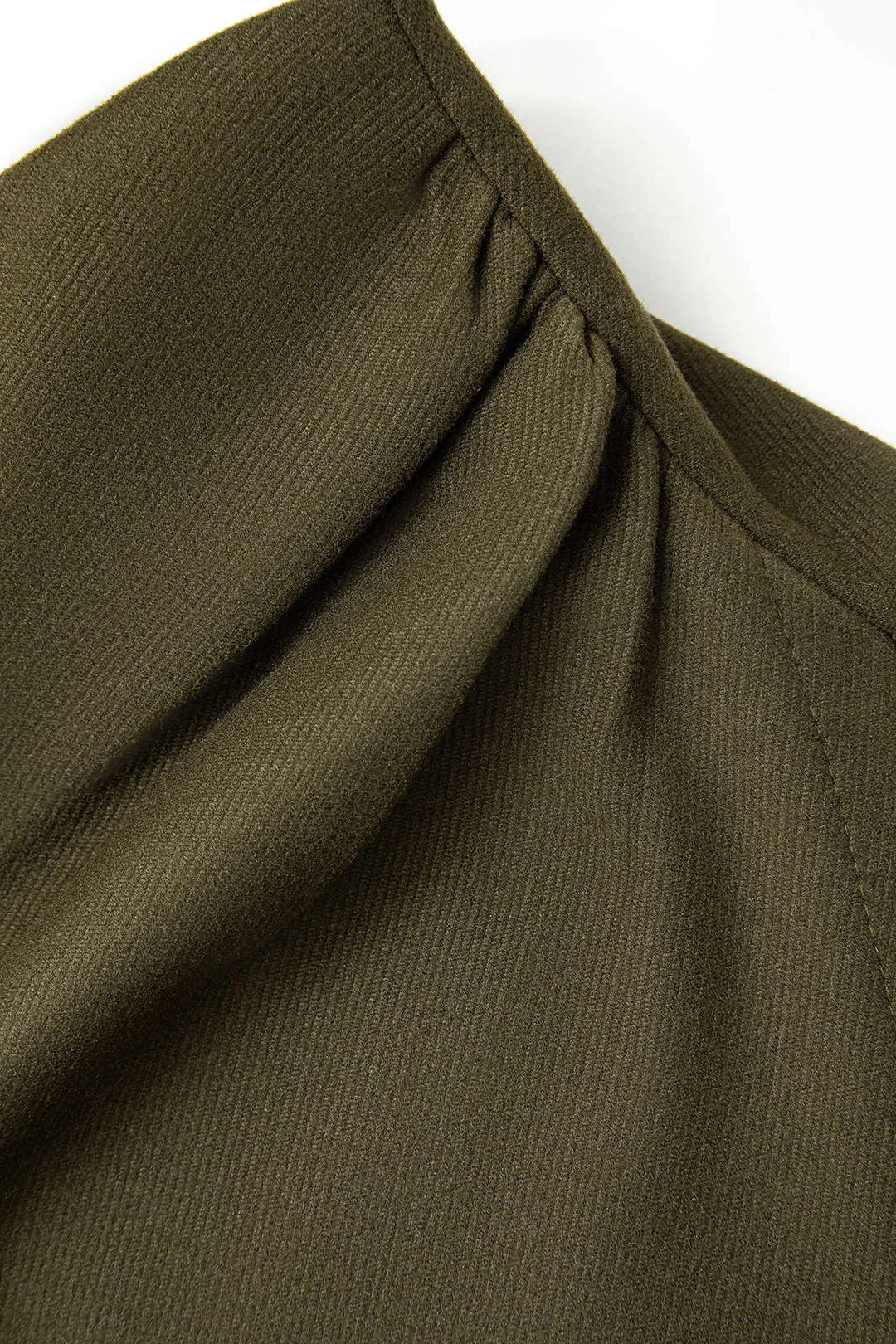 Ruched Asymmetrical Slit High Waist Skirt sold by Micas product image thumbnail 3