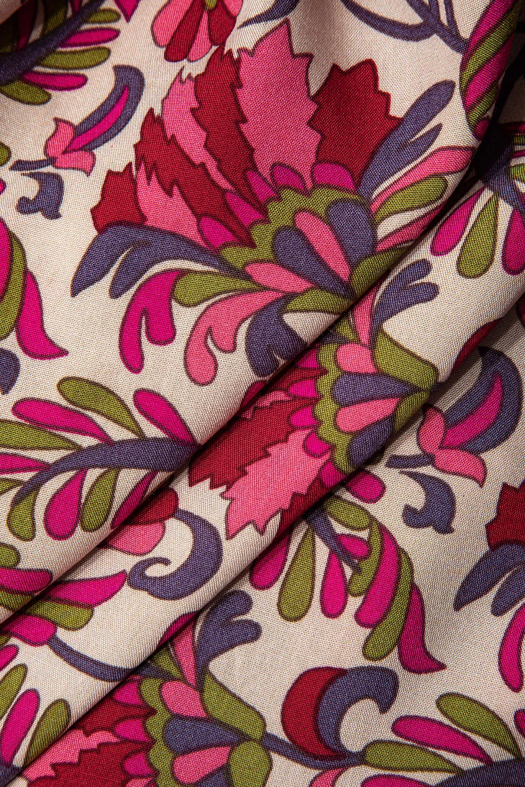 Floral Print Shirred Irregular Skirt sold by Micas product image thumbnail 3