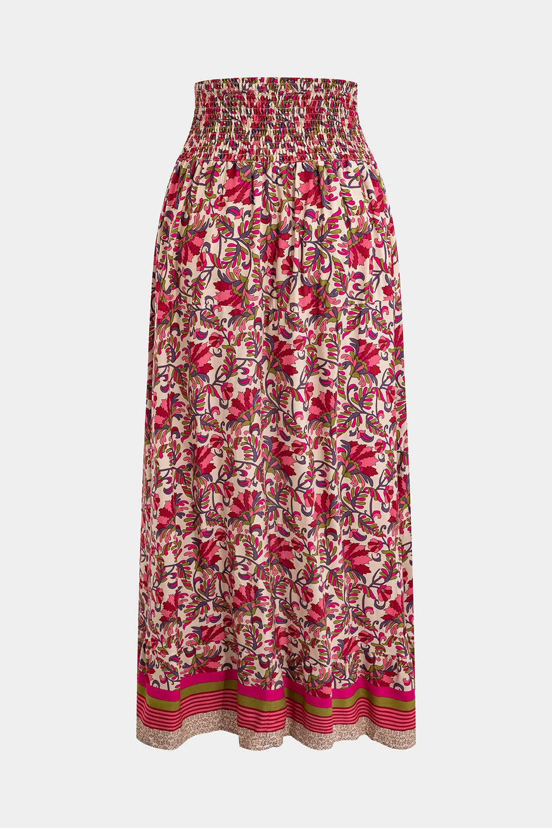 Floral Print Shirred Irregular Skirt sold by Micas product image thumbnail 2