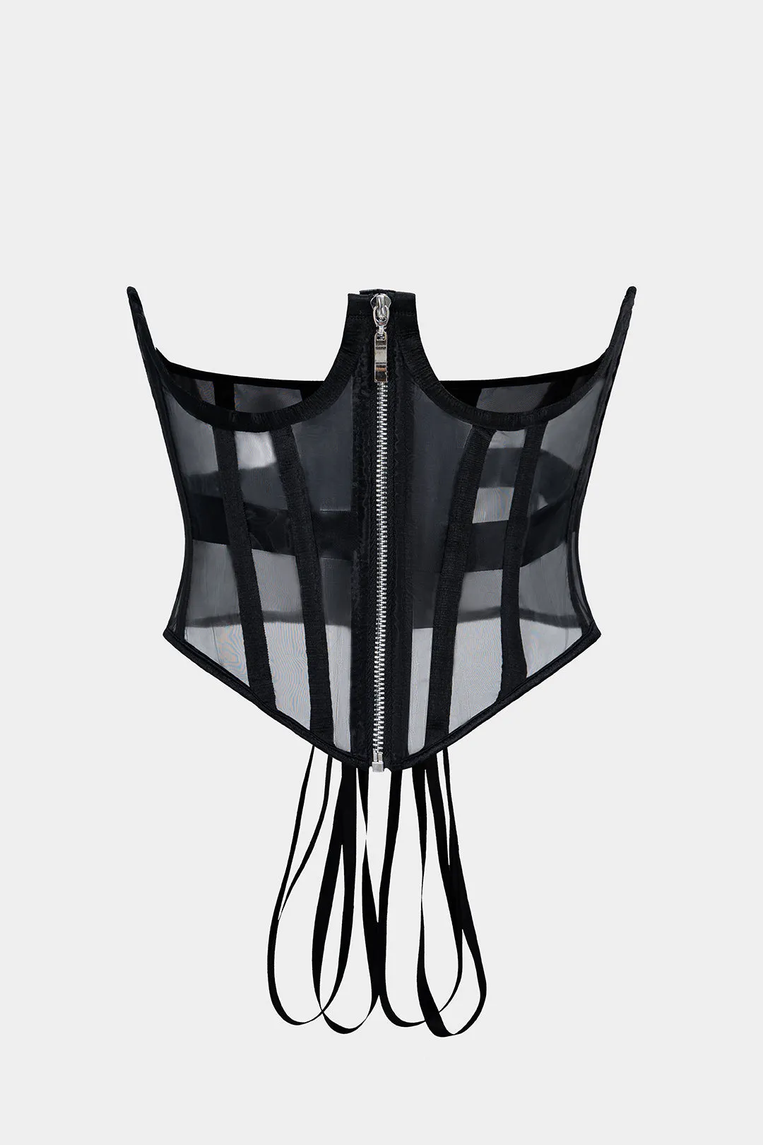 Lace-Up Zipper Waist Corset sold by Micas