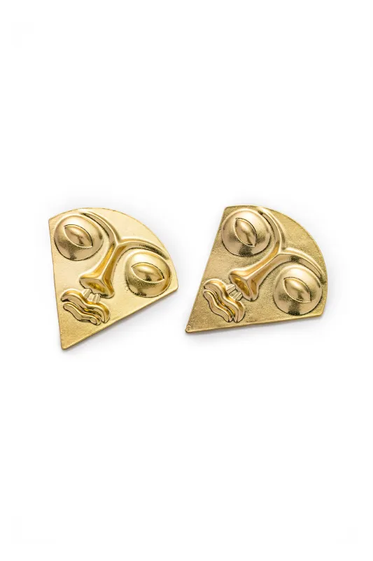 Metal Triangle Shape Earrings sold by Micas