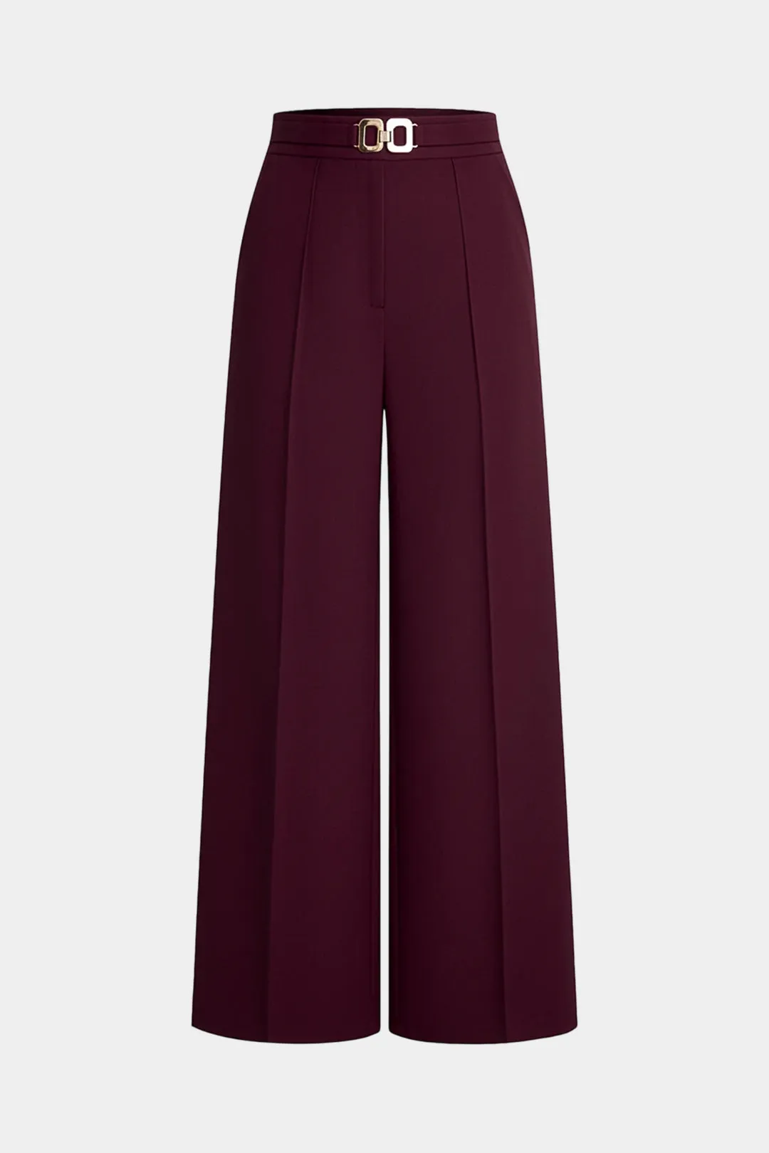Solid Belted Wide-Leg Pants sold by Micas product image thumbnail 3