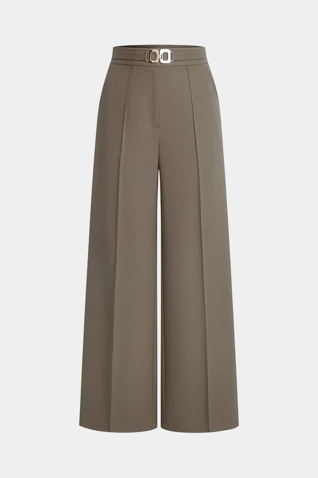 Solid Belted Wide-Leg Pants sold by Micas product image thumbnail 4