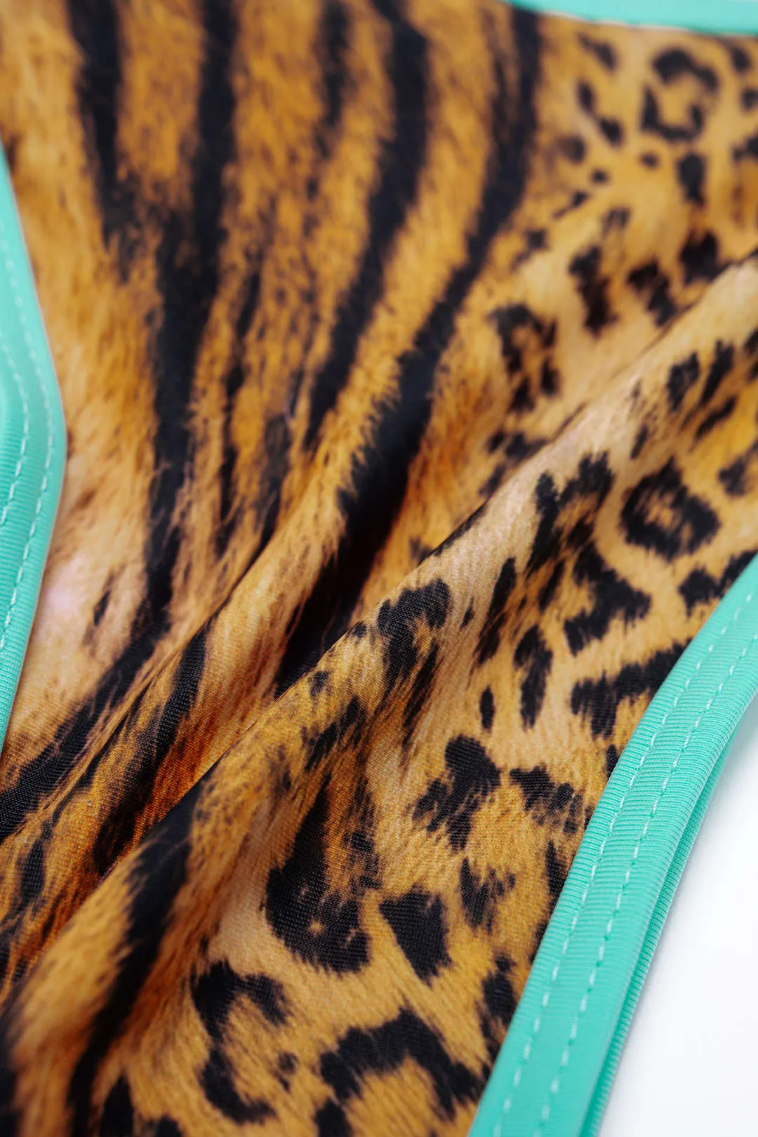 Leopard Print Leopard Tie-Up Split Bikini Set sold by Micas product image thumbnail 3