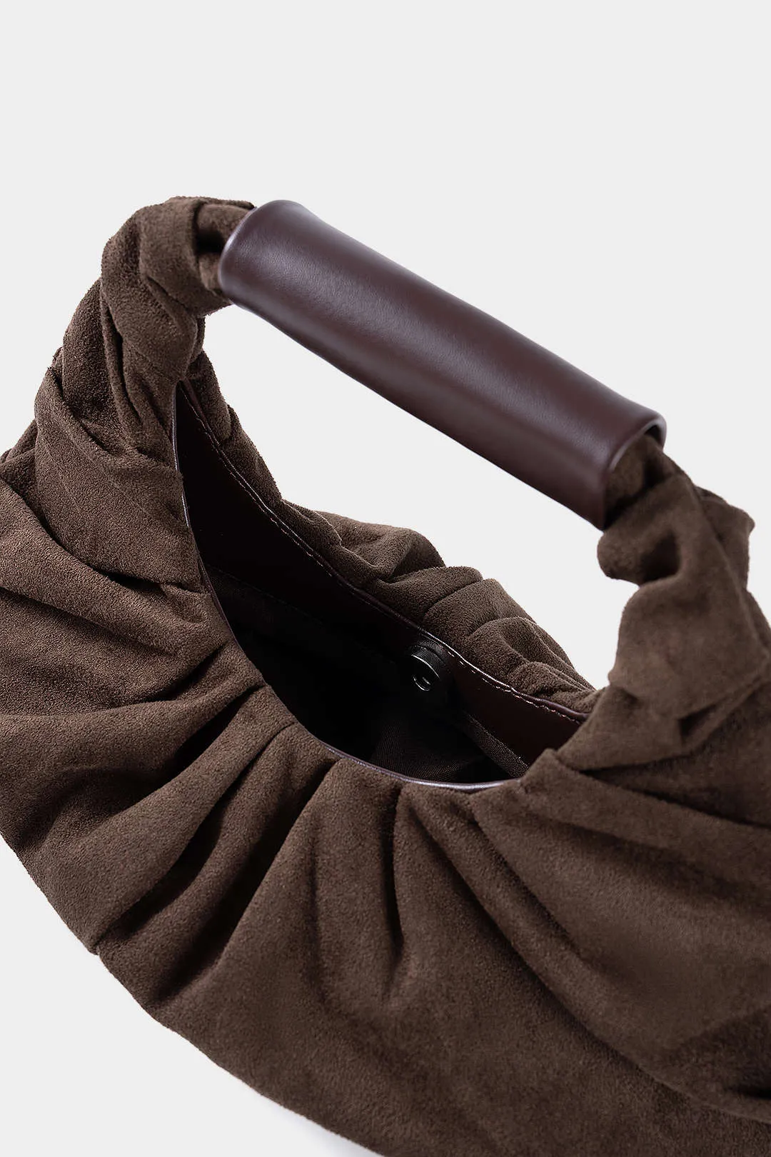 Soft Leather Pleated Suede Tote Bag sold by Micas product image thumbnail 4