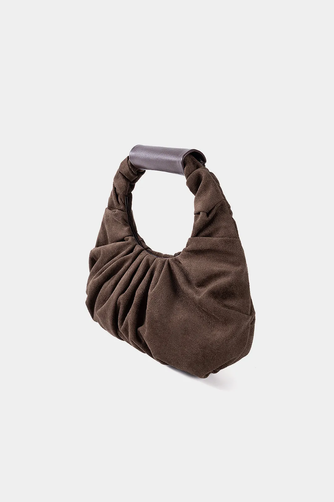 Soft Leather Pleated Suede Tote Bag sold by Micas product image thumbnail 2