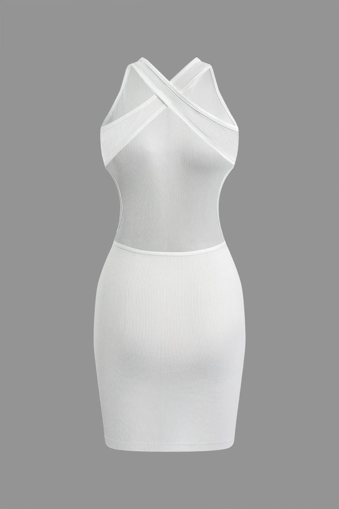 Backless Crossed Sleeveless Mini Dress sold by Micas product image thumbnail 2