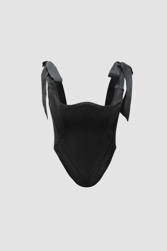 Solid Tie Up Cami Top sold by Micas