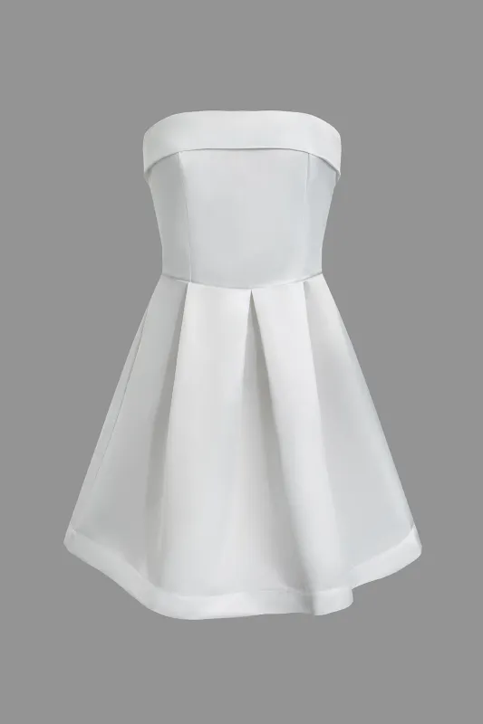 Ruched Sleeveless Strapless Mini Dress sold by Micas