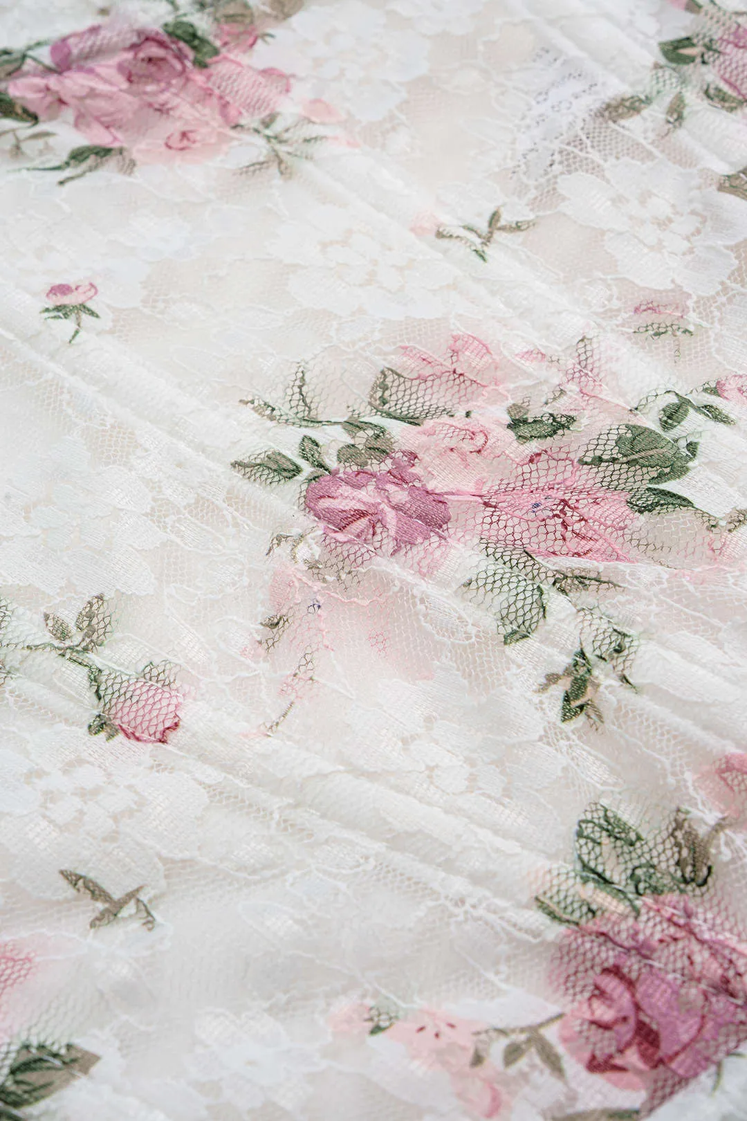 Floral Print Sheer Slip Underwire Sleeveless Bodysuit sold by Micas product image thumbnail 4