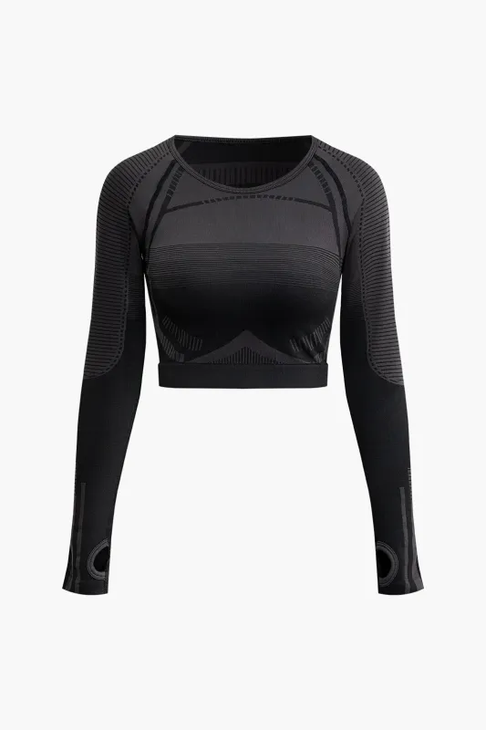 Cut Out Sports Long-Sleeve Top sold by Micas