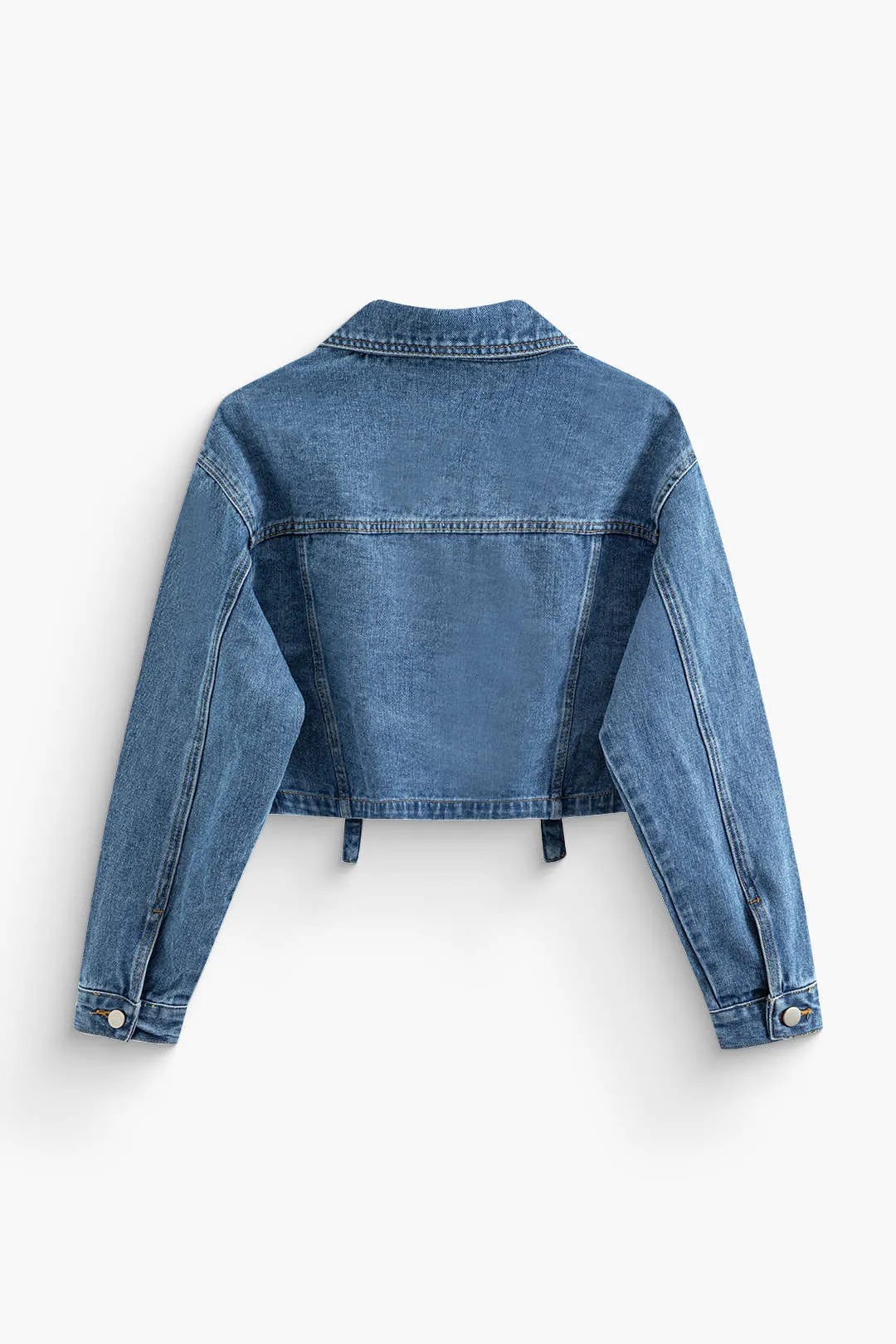 Denim Pocket Cropped Outerwear sold by Micas product image thumbnail 2