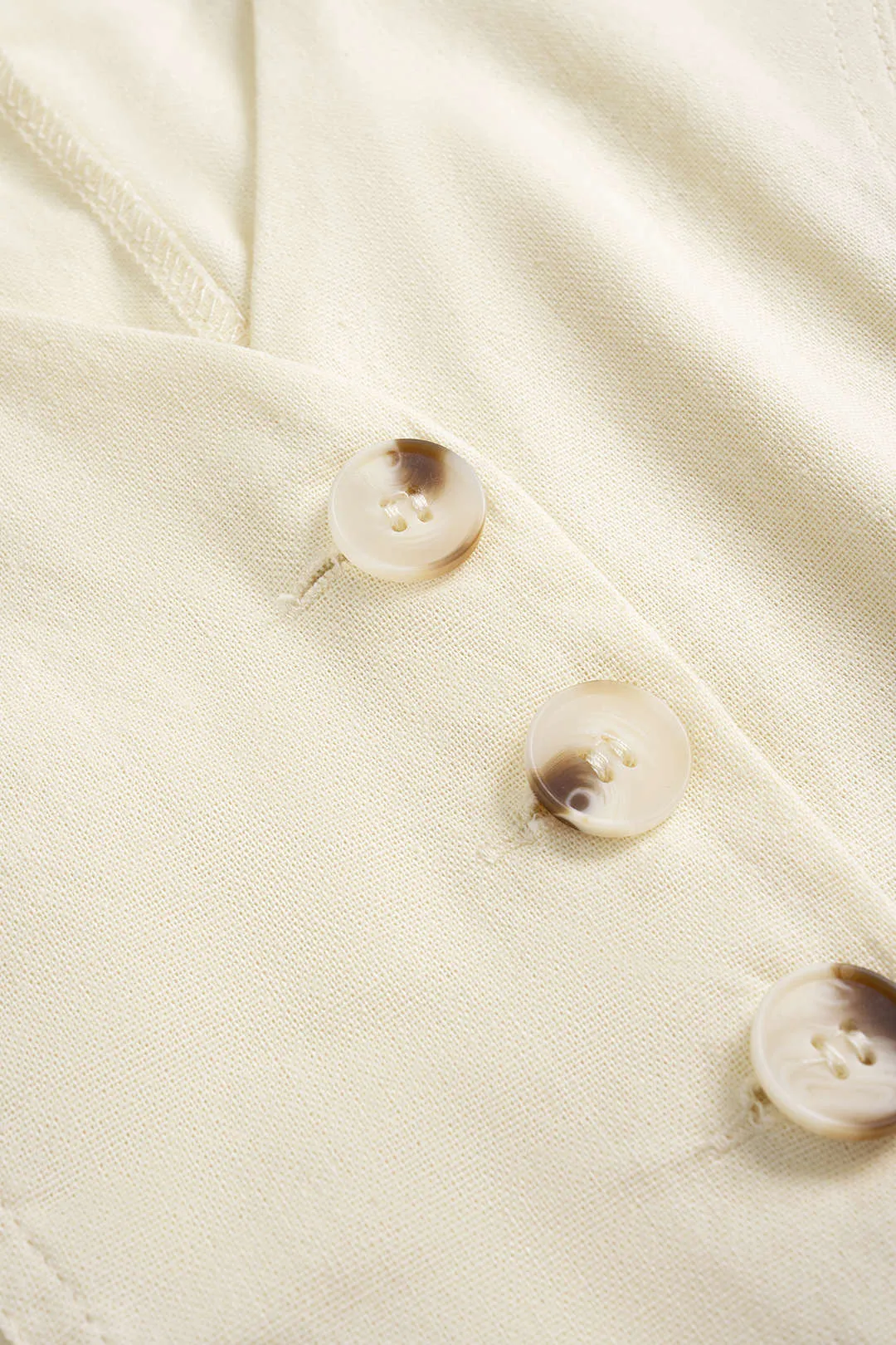 Linen Button Vest And Ruched Shorts Set sold by Micas product image thumbnail 5