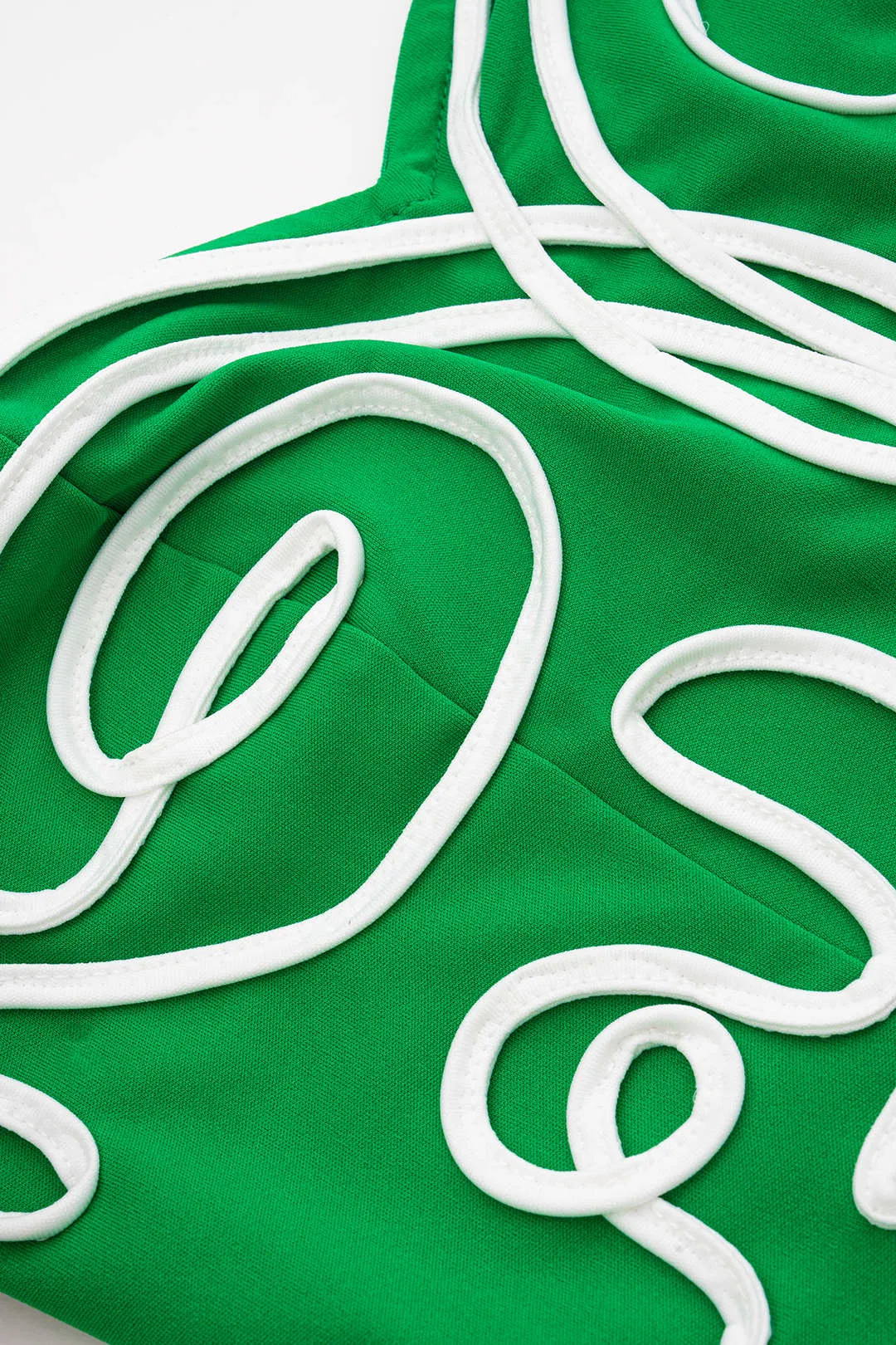 Line Applique Tube Top And Solid Straight Leg Pants Set sold by Micas product image thumbnail 4