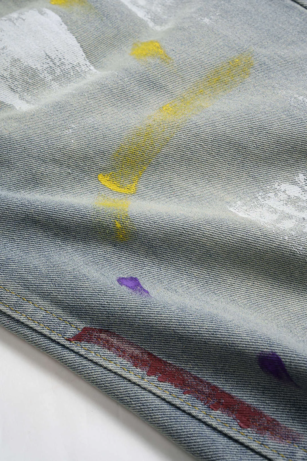 Denim Washed Straight Leg Wide Leg Jeans sold by Micas product image thumbnail 4