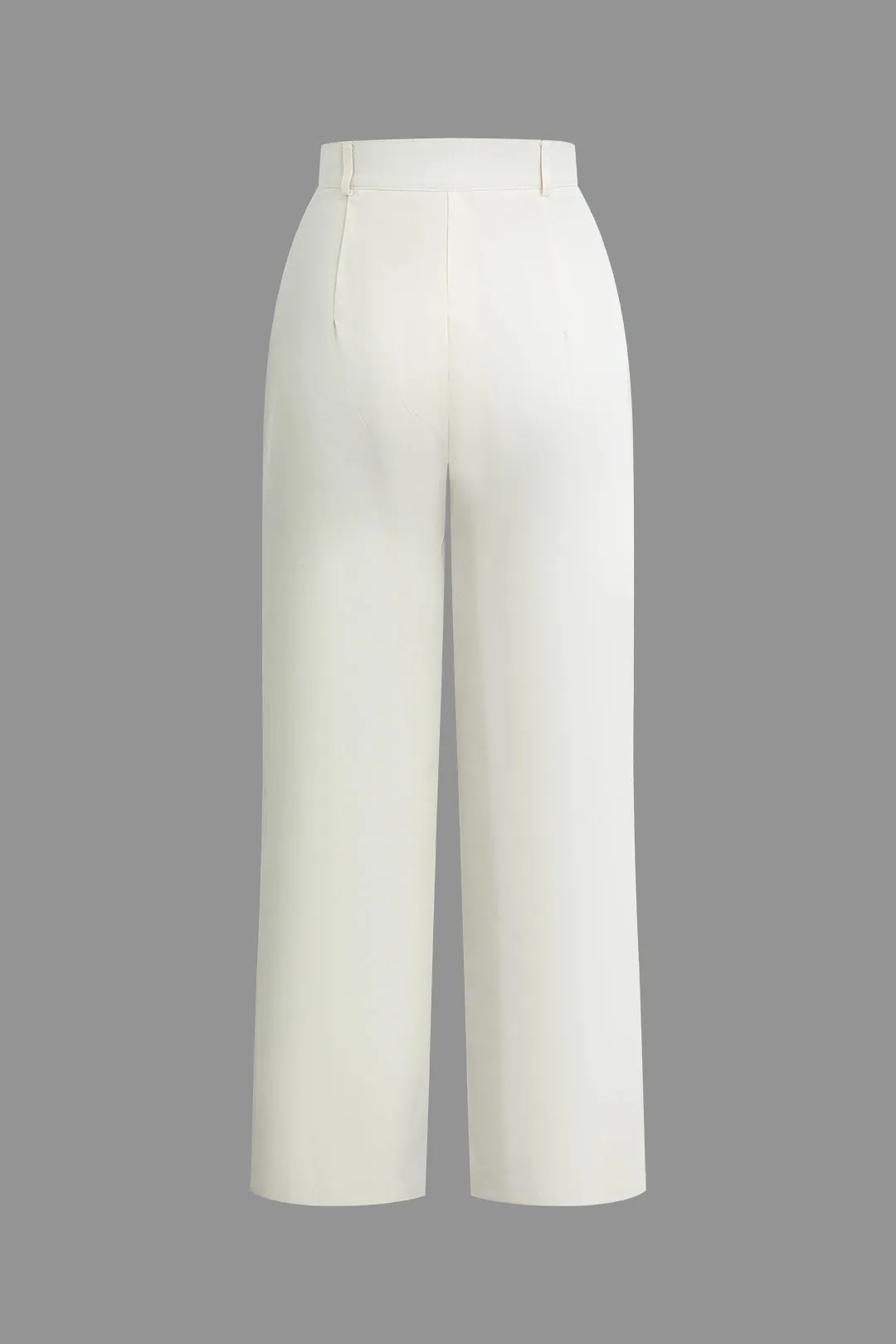 Solid Zipper Sleeveless Top And High Waist Pants Set sold by Micas product image thumbnail 5