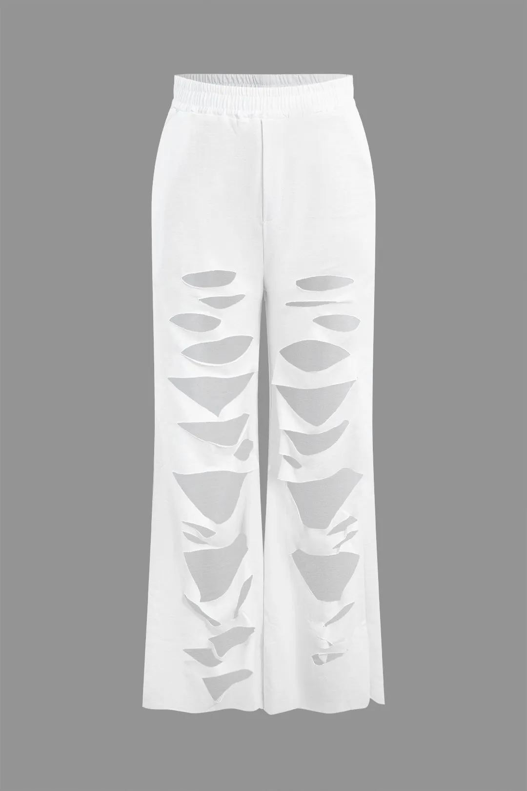 One Shoulder Hollow Out Long Sleeve Top And Trousers Set sold by Micas product image thumbnail 4