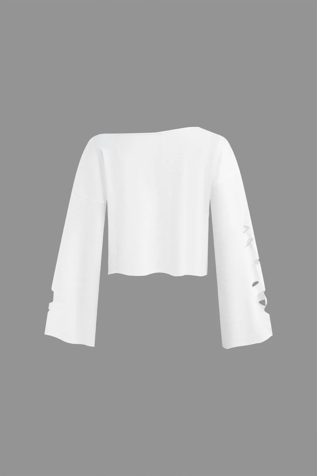 One Shoulder Hollow Out Long Sleeve Top And Trousers Set sold by Micas product image thumbnail 3