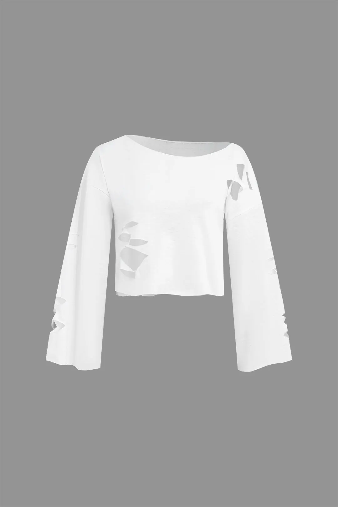 One Shoulder Hollow Out Long Sleeve Top And Trousers Set sold by Micas product image thumbnail 2