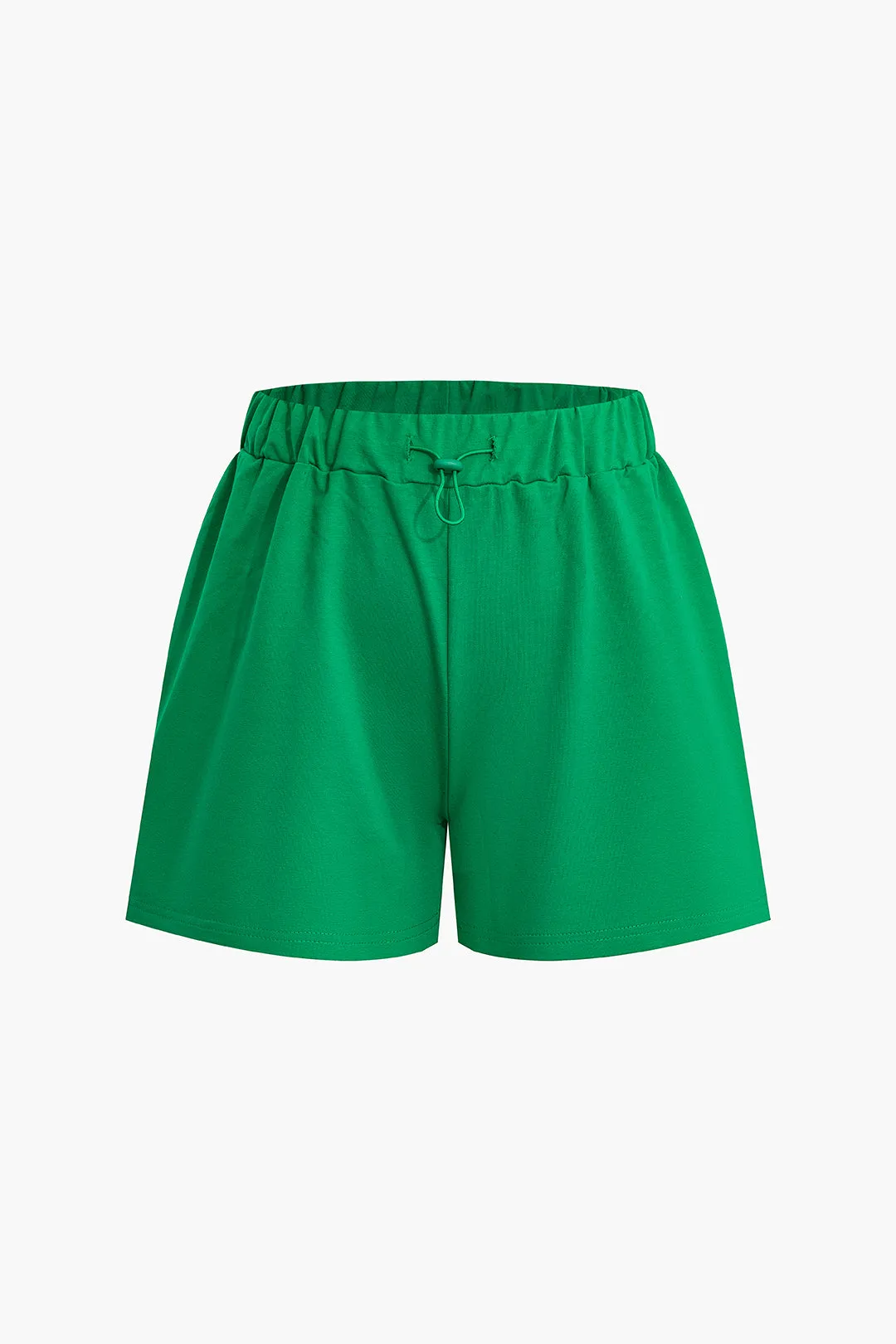 Drawstring Short Sleeve Top And Shorts Set sold by Micas product image thumbnail 3