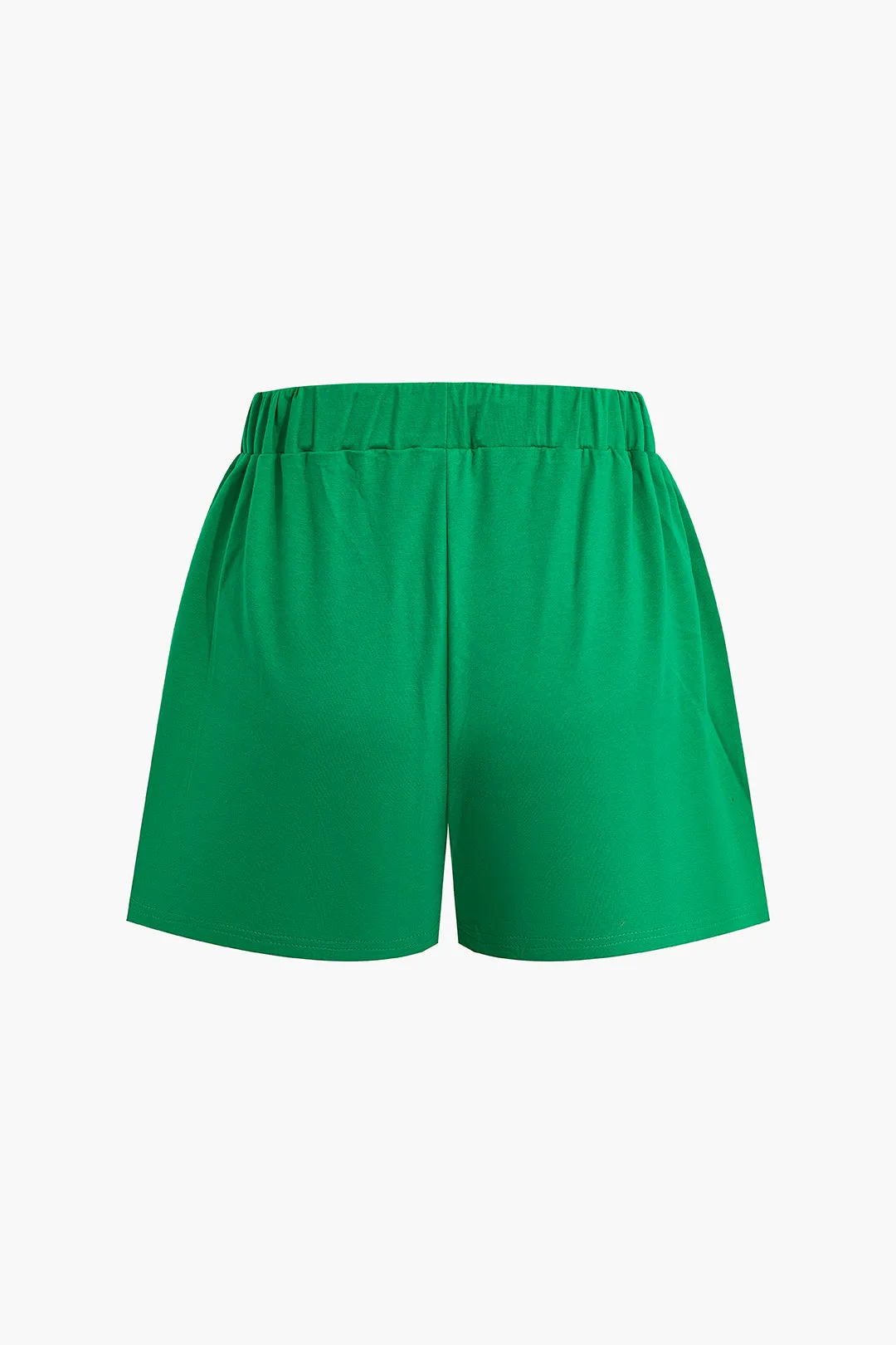 Drawstring Short Sleeve Top And Shorts Set sold by Micas product image thumbnail 4