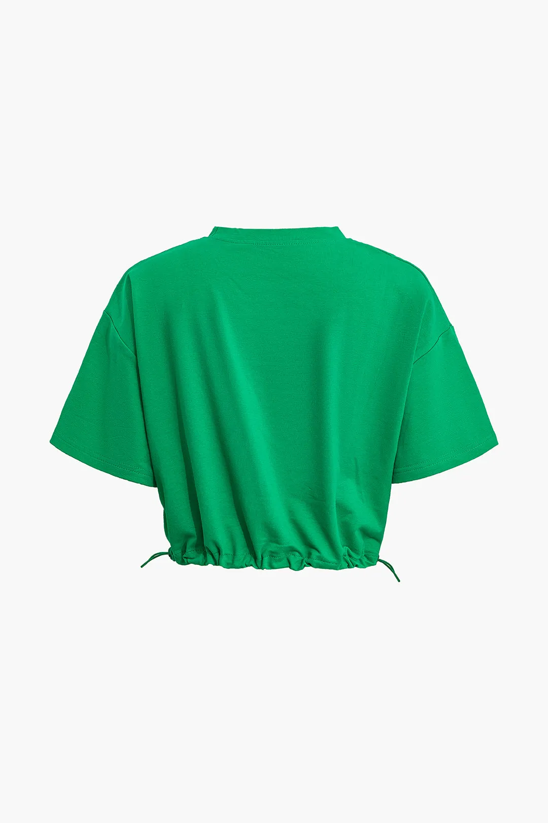 Drawstring Short Sleeve Top And Shorts Set sold by Micas product image thumbnail 2