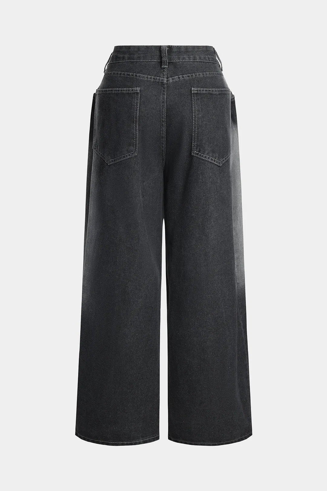 Denim Pocket Wide Leg Jeans sold by Micas product image thumbnail 2