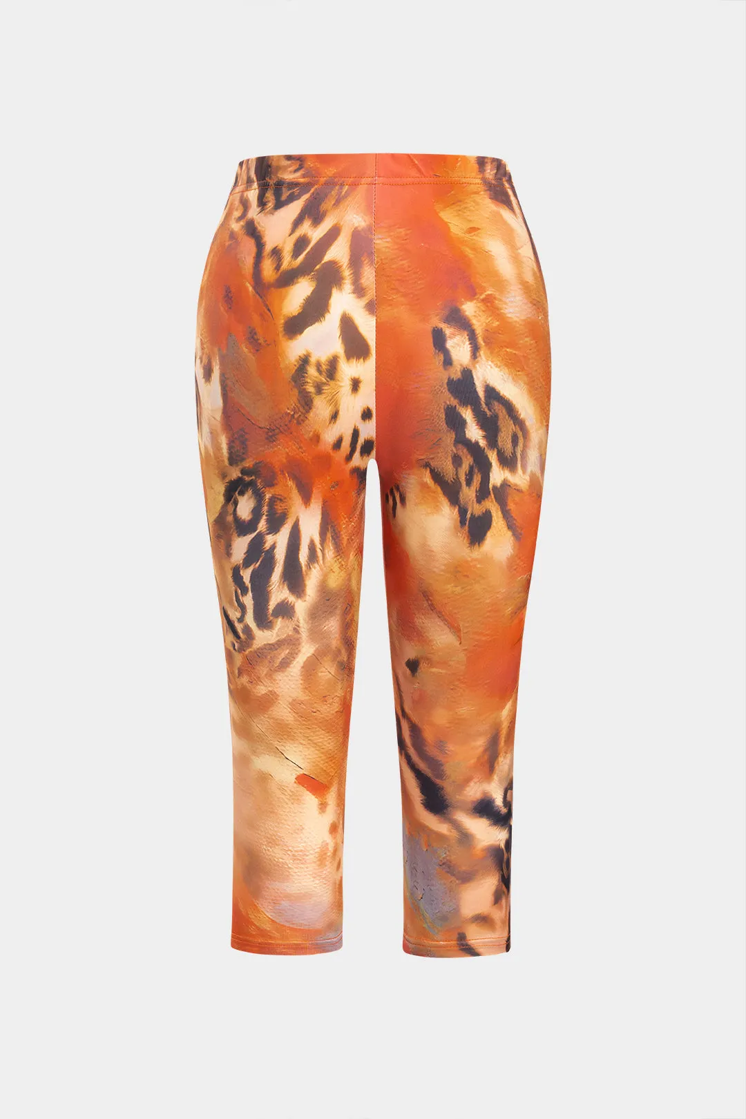 Leopard Print High Waist Shorts sold by Micas product image thumbnail 2