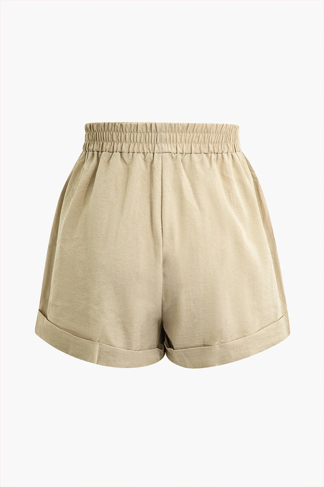 Shirred High Waist Shorts sold by Micas product image thumbnail 2