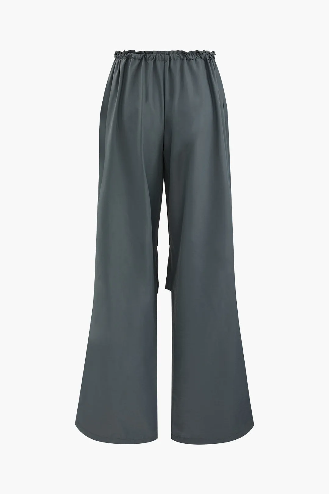 Solid Ruched Low Waist Pants sold by Micas product image thumbnail 2