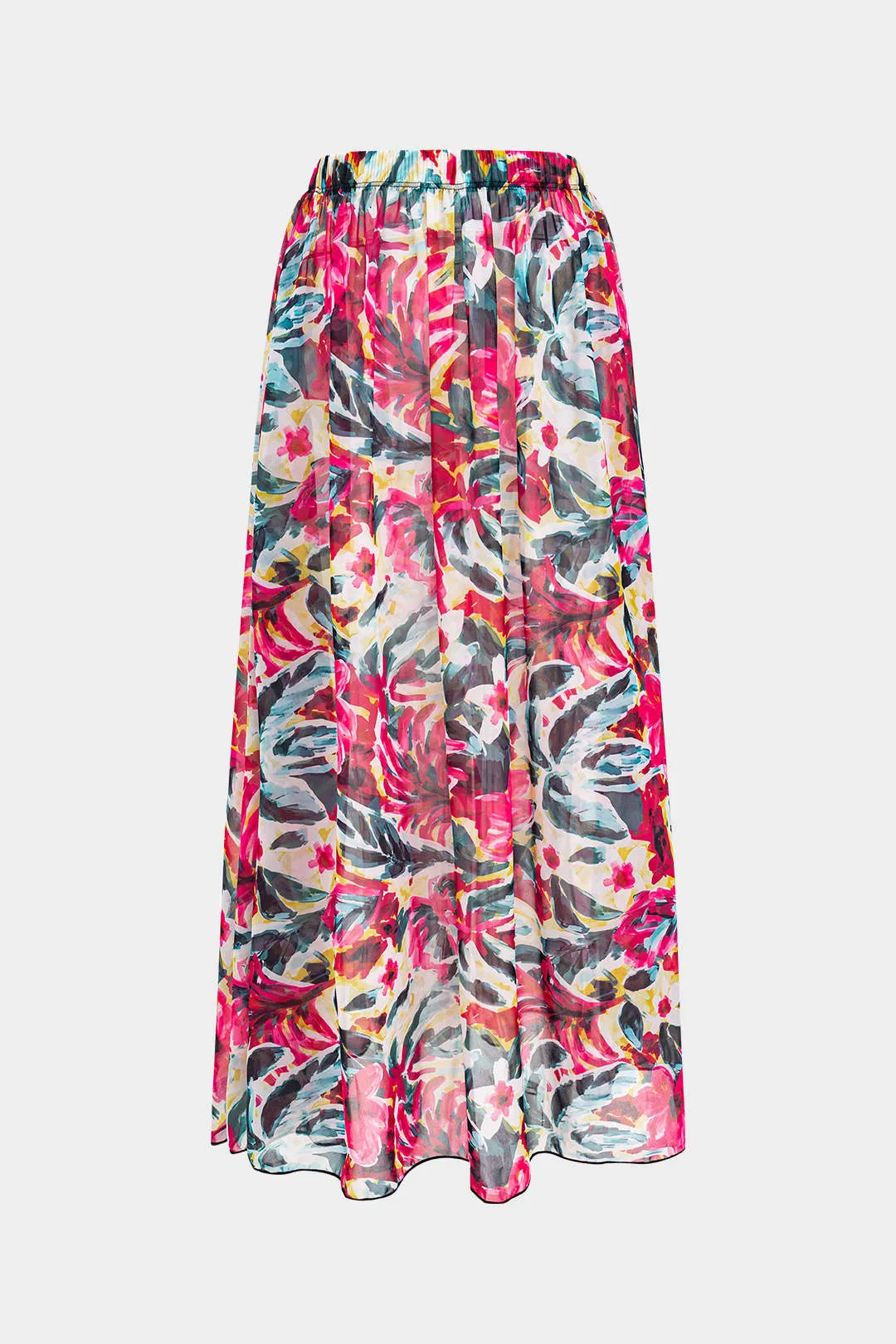 Chiffon Floral Print Ruched Skirt sold by Micas product image thumbnail 2