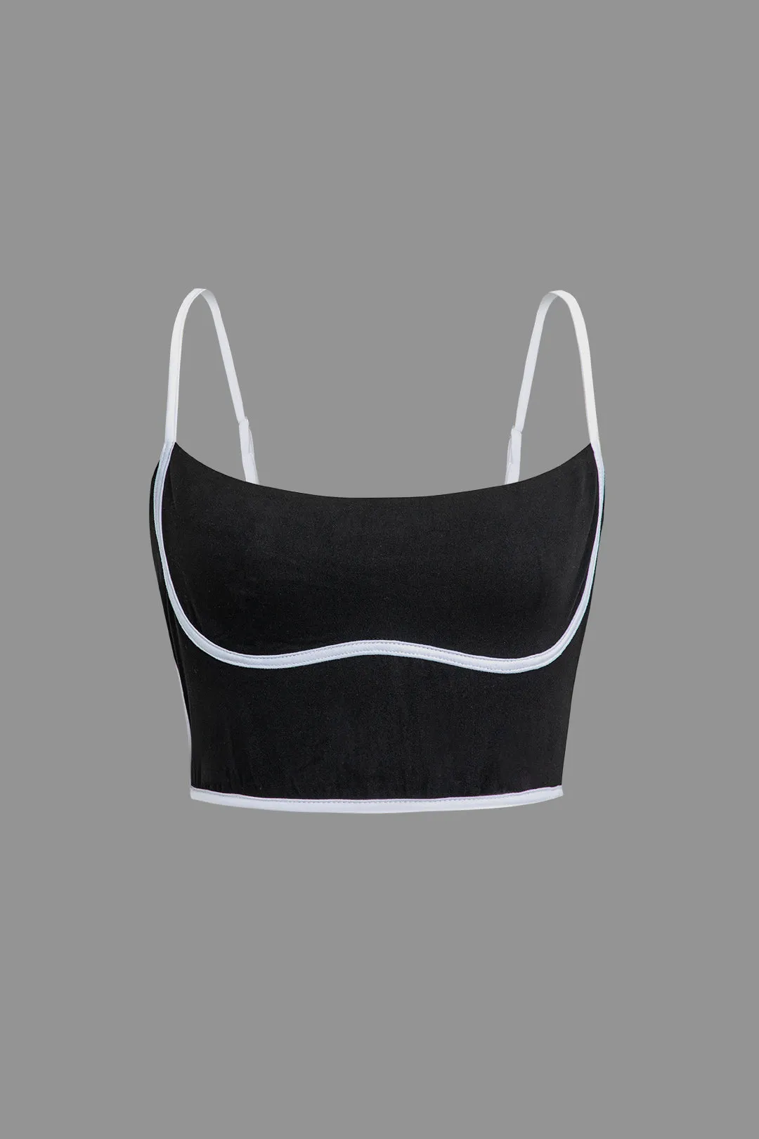 Contrast Sleeveless Cami Top And Shorts Set sold by Micas product image thumbnail 2