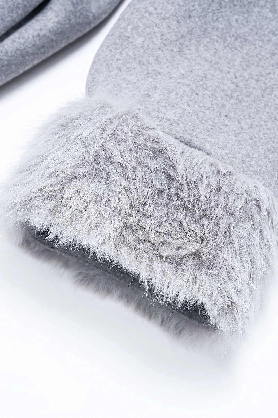 Woolen Tie-Up Open Front Long Coat sold by Micas product image thumbnail 3