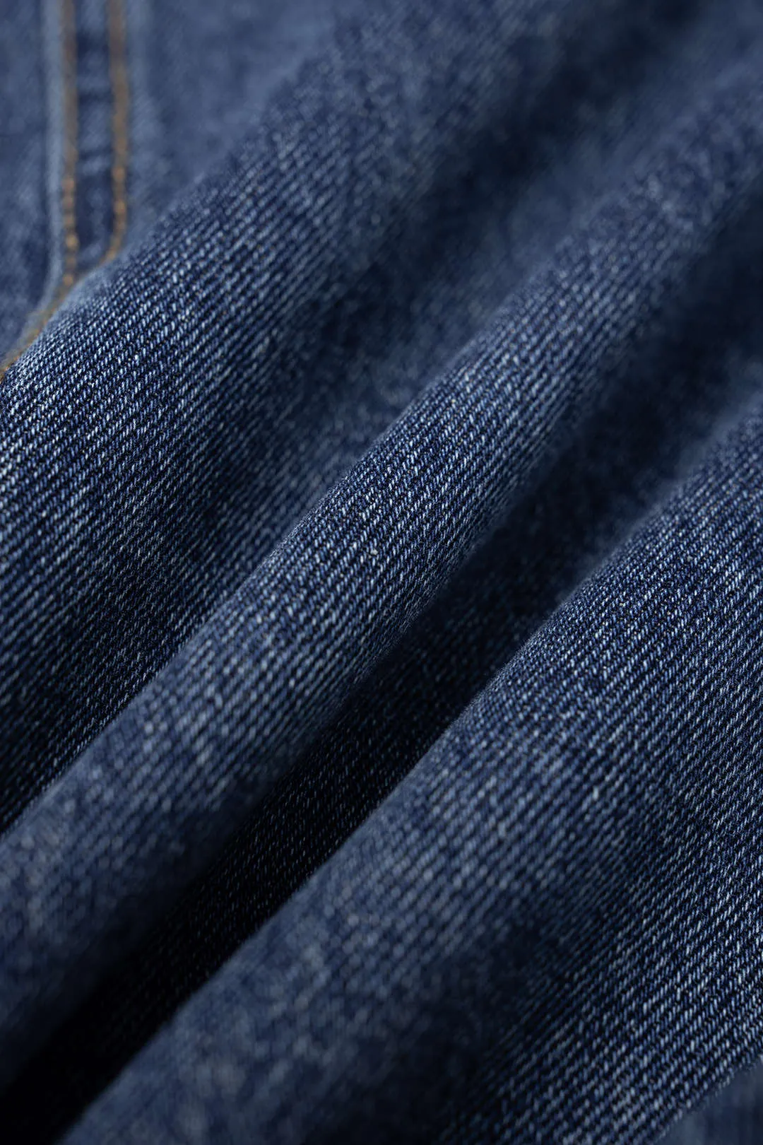 Denim Button Wide Leg Jeans sold by Micas product image thumbnail 4