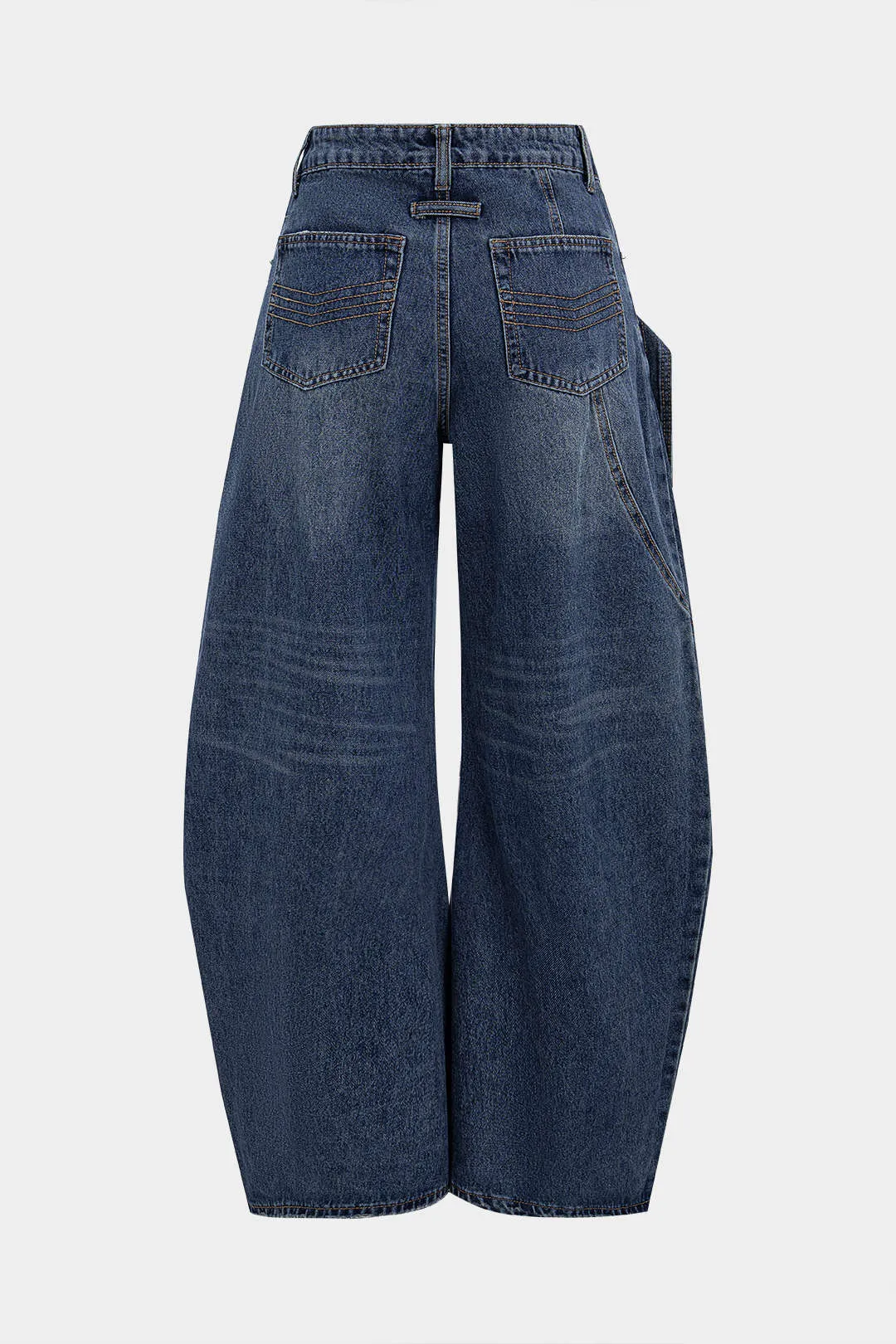 Denim Button Wide Leg Jeans sold by Micas product image thumbnail 2