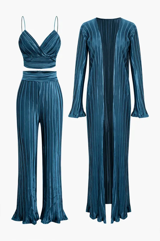Pleated Cami Top And Trousers Set sold by Micas