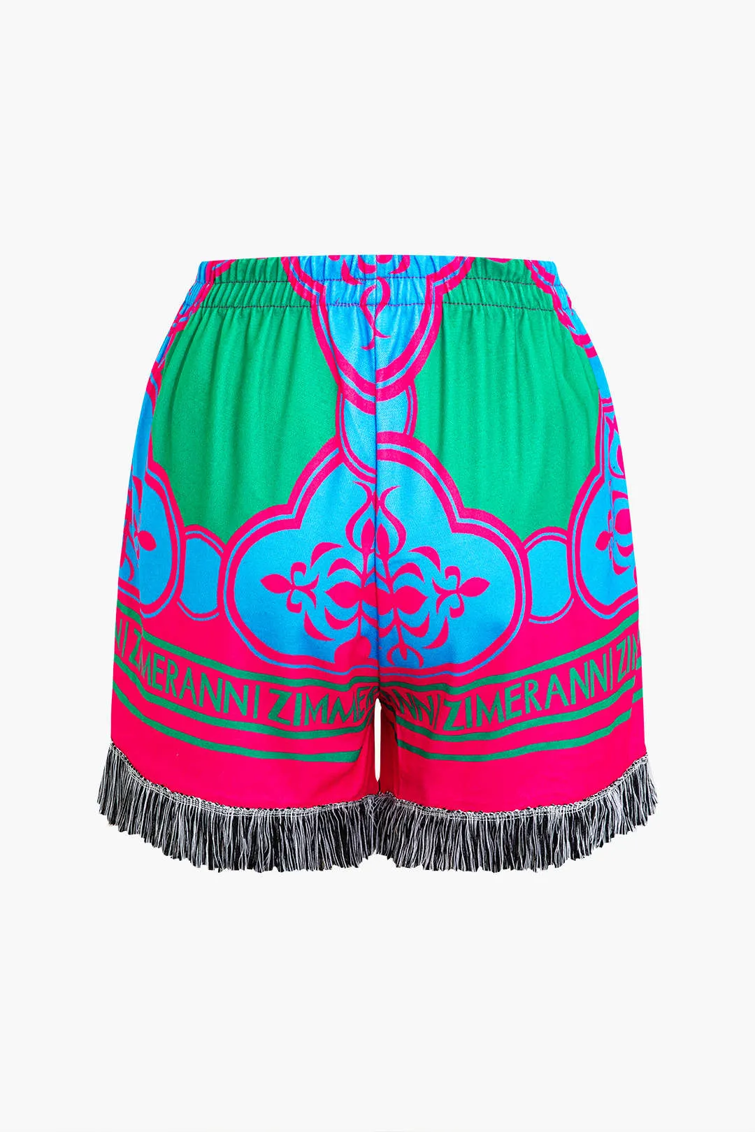 Letter Print Fringe T-Shirt And Shorts Set sold by Micas product image thumbnail 5