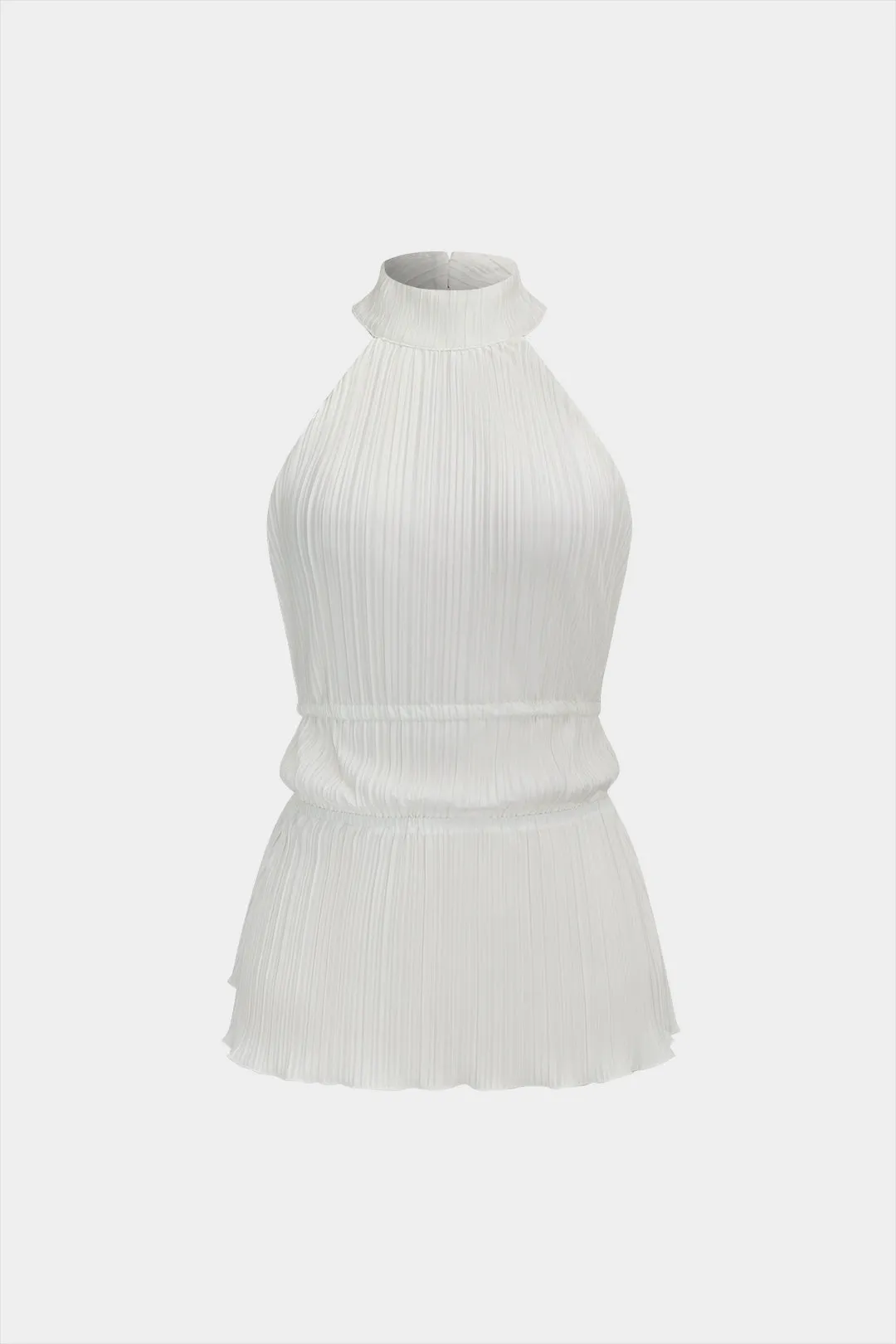 Stripes Backless Round Neck Sleeveless Top And High Waist Pants Set sold by Micas product image thumbnail 2