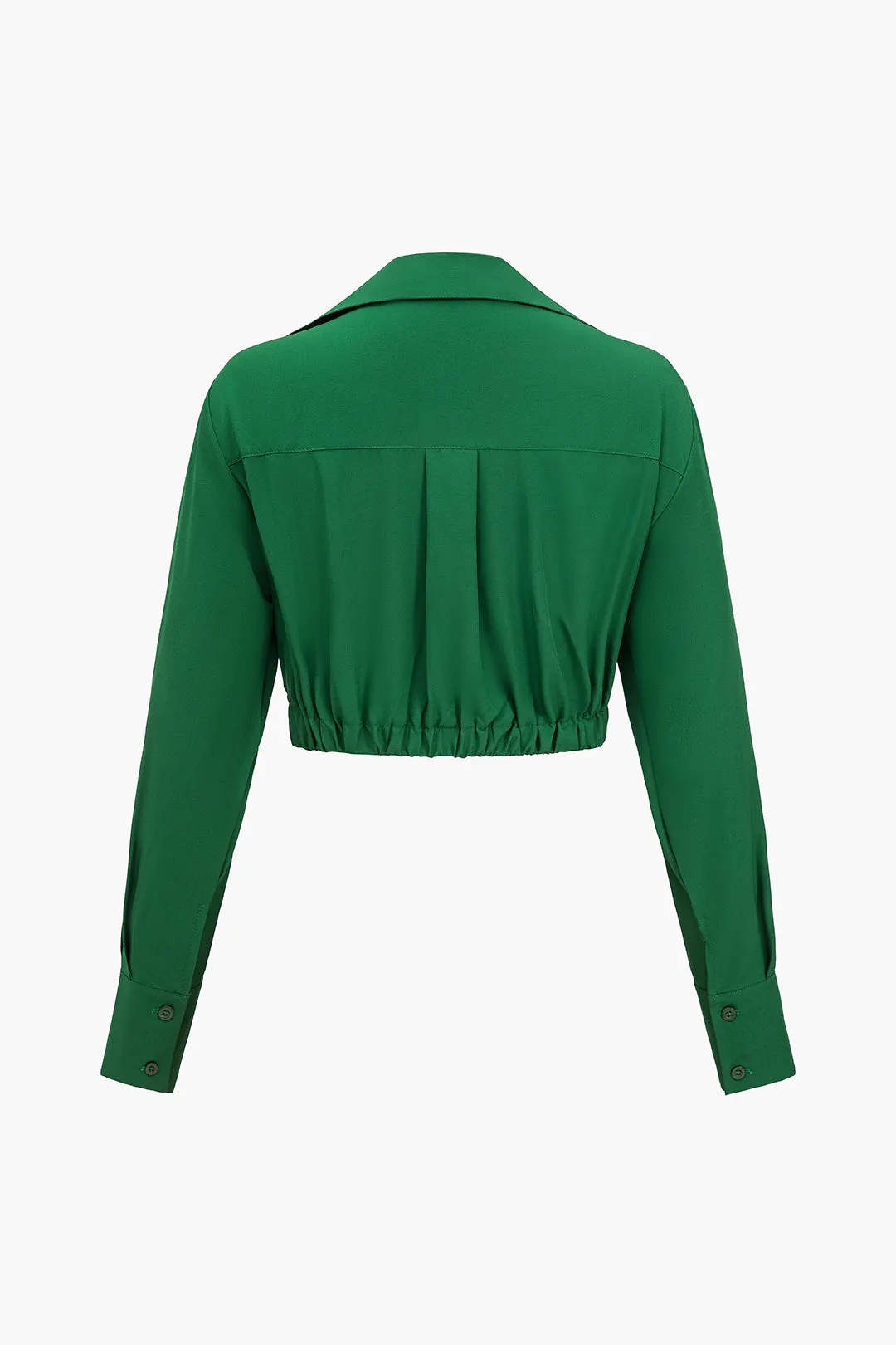 Asymmetrical Twist Knot Long Sleeve Top And Long Wide-Leg Pants Set sold by Micas product image thumbnail 3