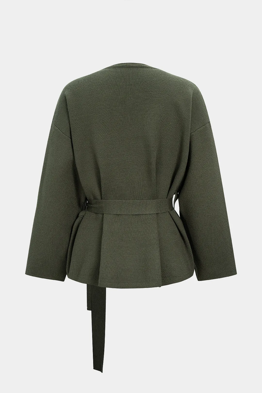 Asymmetrical Button Belted Coat sold by Micas product image thumbnail 2