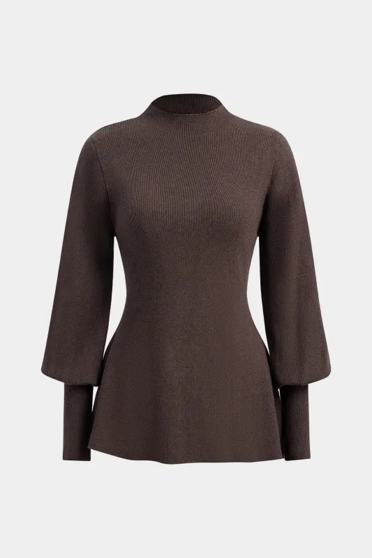 Knit Solid Long-Sleeve Top sold by Micas