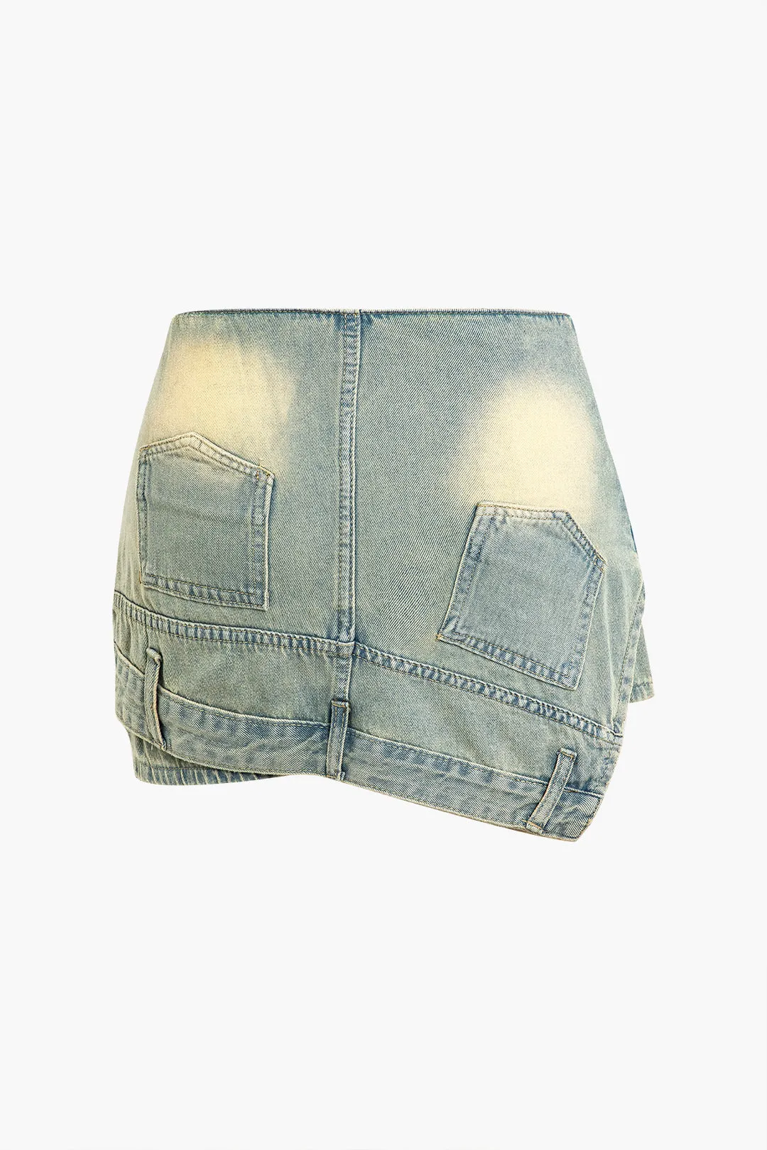 Denim Asymmetrical Shorts sold by Micas product image thumbnail 2