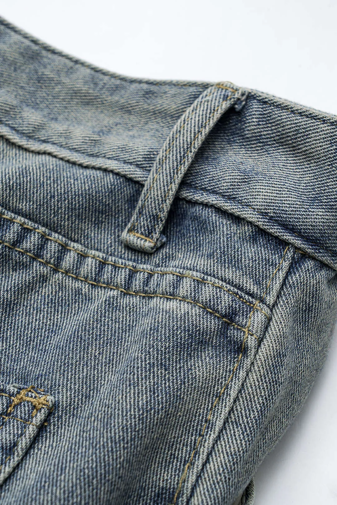 Denim Asymmetrical Pocket Jeans sold by Micas product image thumbnail 5