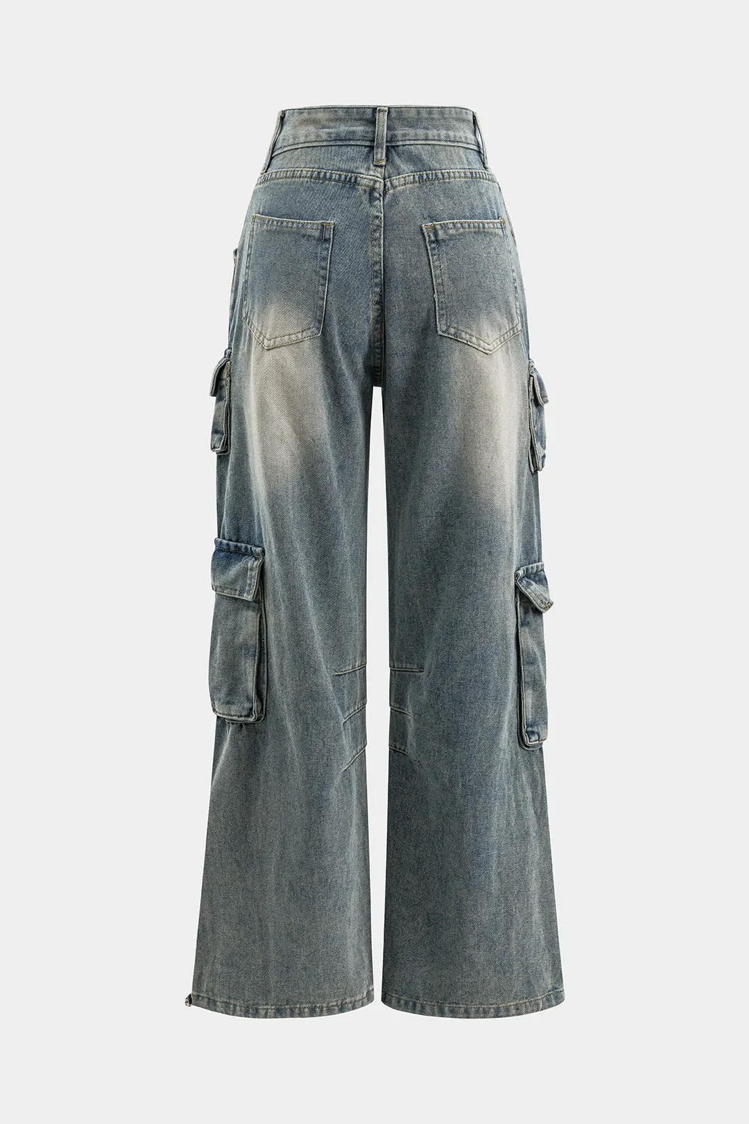 Denim Asymmetrical Pocket Jeans sold by Micas product image thumbnail 2